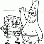 bob esponja para colorir