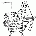 bob esponja para colorir