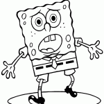 bob esponja para colorir