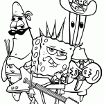 bob esponja para colorir