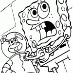 bob esponja para colorir