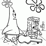 bob esponja para colorir