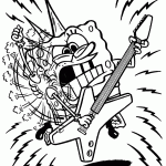 bob esponja para colorir