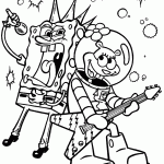 bob esponja para colorir