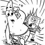 bob esponja para colorir