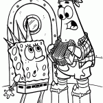 bob esponja para colorir