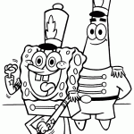 bob esponja para colorir