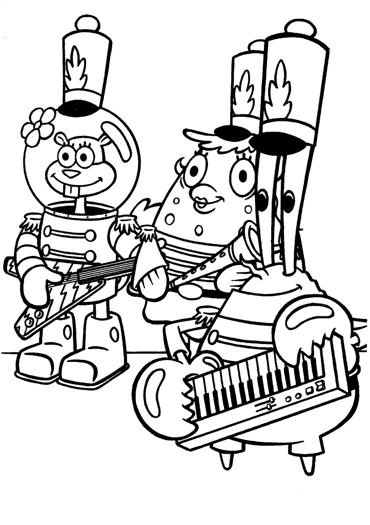 bob esponja para colorir