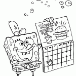 bob esponja para colorir