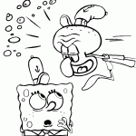 bob esponja para colorir