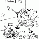 bob esponja para colorir