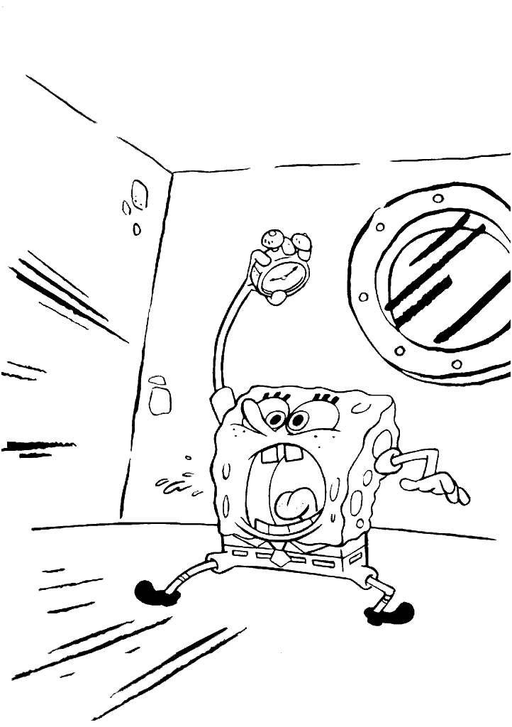 bob esponja para colorir