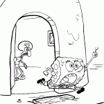bob esponja para colorir