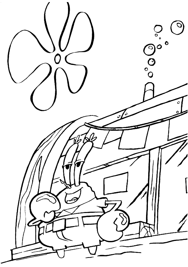 bob esponja para colorir