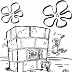 bob esponja para colorir