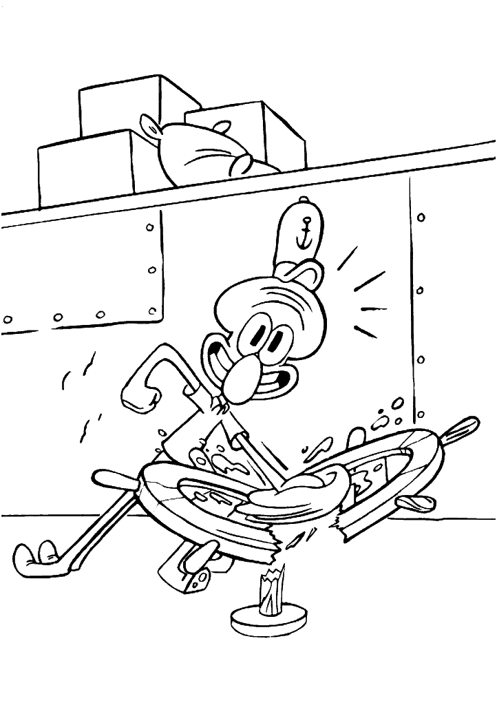 bob esponja para colorir