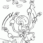 bob esponja para colorir