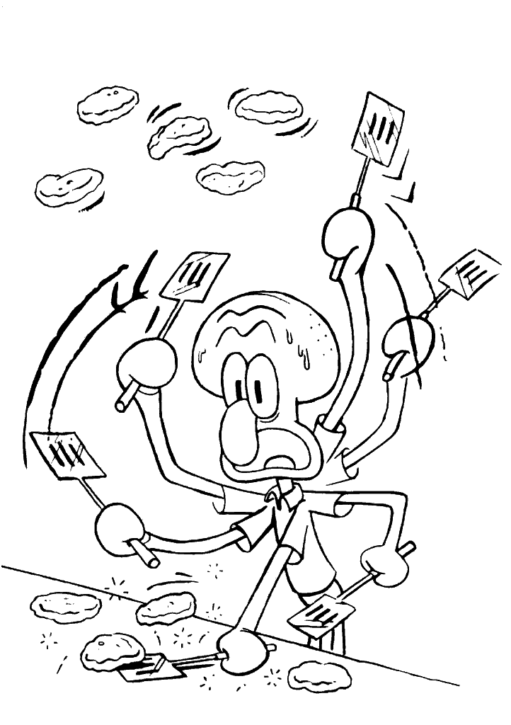 bob esponja para colorir