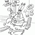 bob esponja para colorir