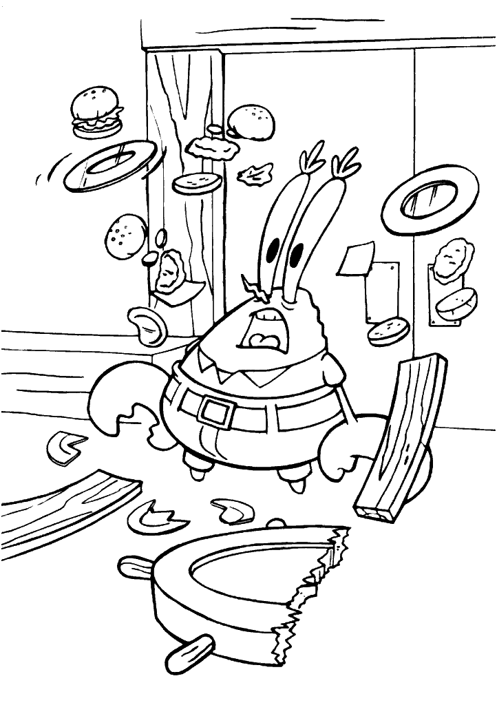 bob esponja para colorir