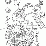 bob esponja para colorir