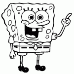 bob esponja para colorir
