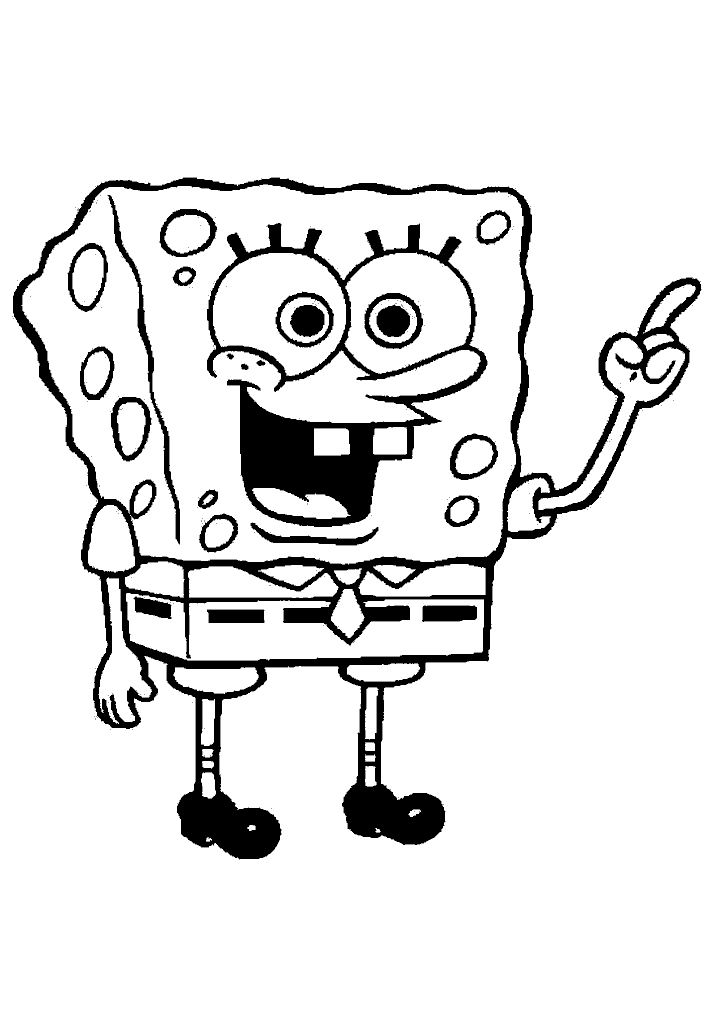 bob esponja para colorir