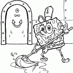 bob esponja para colorir