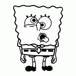 bob esponja para colorir