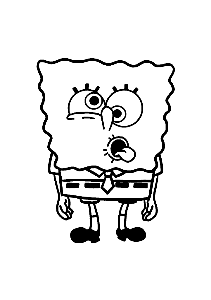 bob esponja para colorir