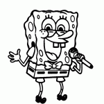 bob esponja para colorir