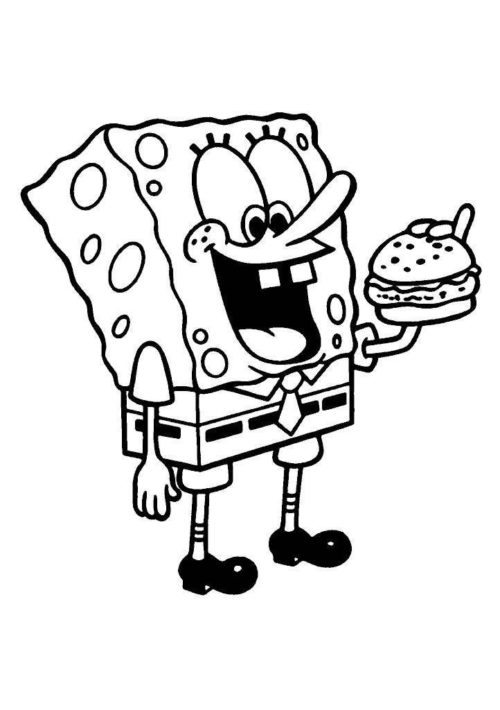 bob esponja para colorir