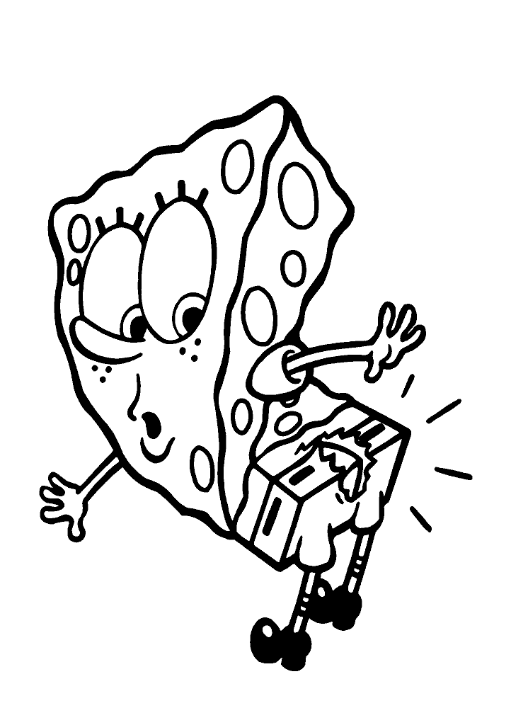 bob esponja para colorir