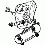 bob esponja para colorir
