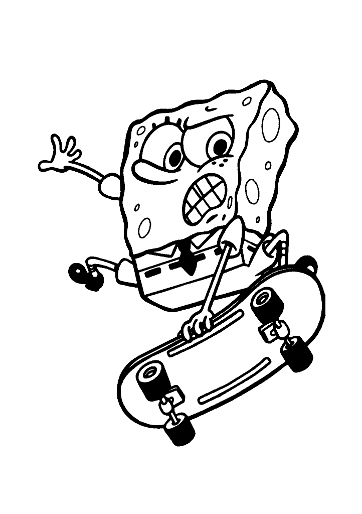 bob esponja para colorir