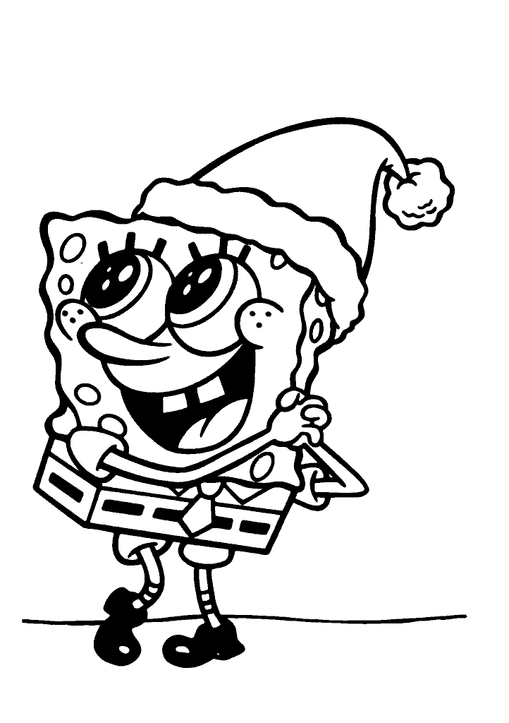 bob esponja para colorir