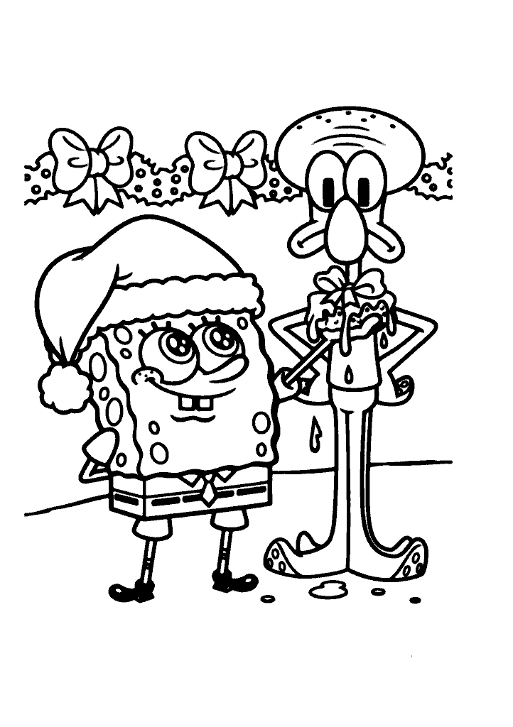 bob esponja para colorir