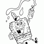 bob esponja para colorir