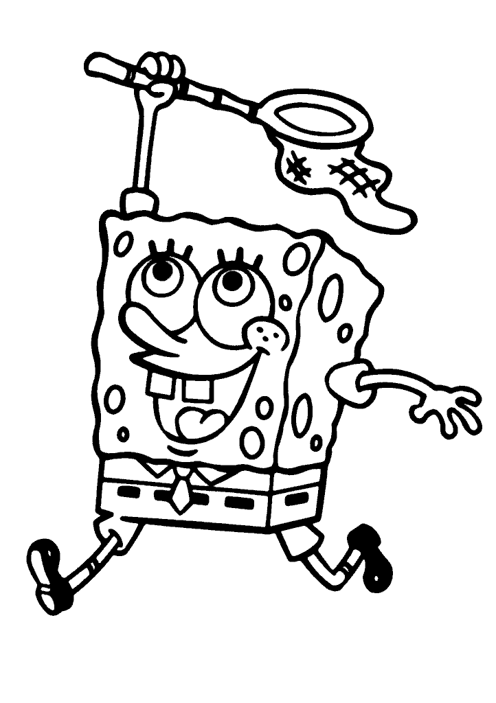 bob esponja para colorir