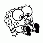 bob esponja para colorir