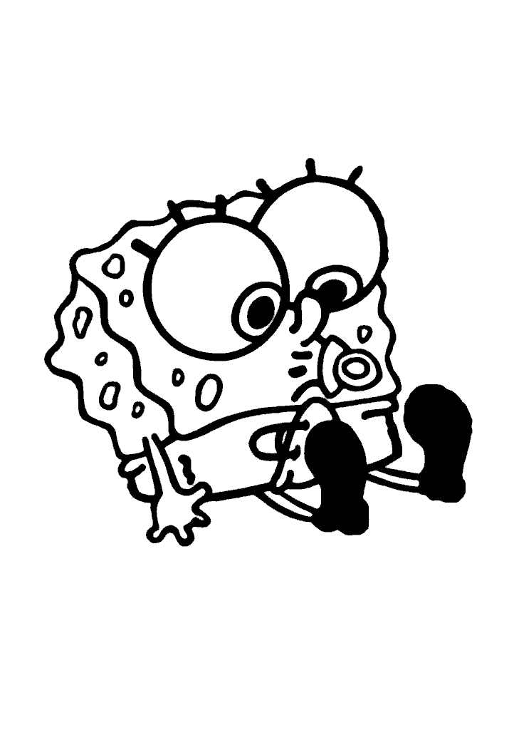 bob esponja para colorir