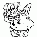 bob esponja para colorir
