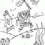 bob esponja para colorir
