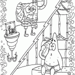 bob esponja para colorir