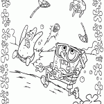bob esponja para colorir