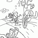 bob esponja para colorir