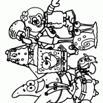 bob esponja para colorir