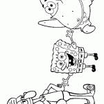 bob esponja para colorir