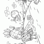 bob esponja para colorir