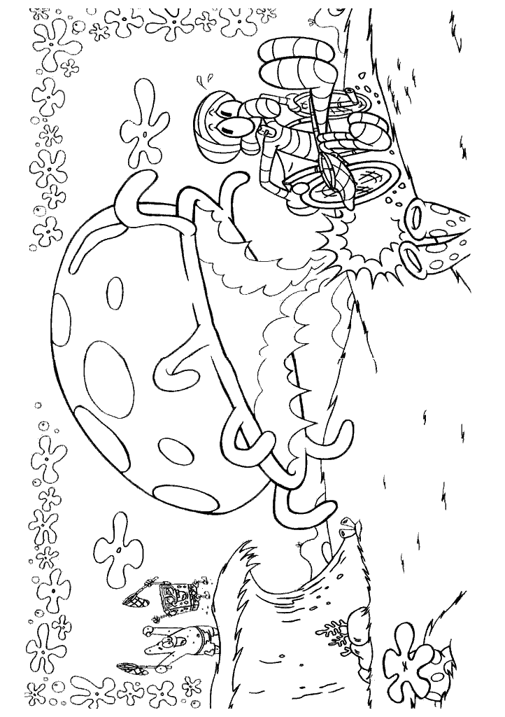 bob esponja para colorir